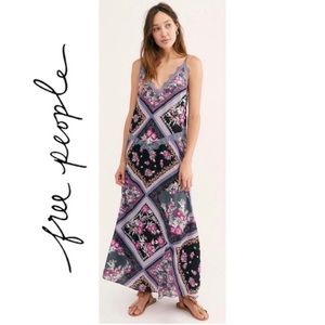 Free People Stevie Floral Lace Trim Maxi Dress